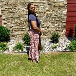 That girl cropped wide leg pants